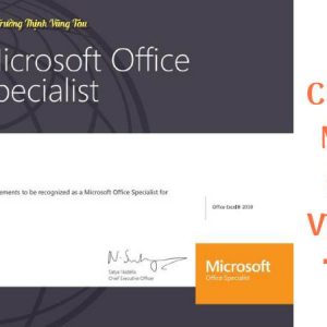 Khóa học đào tạo và luyện thi chứng chỉ tin học quốc tế mos vũng tàu