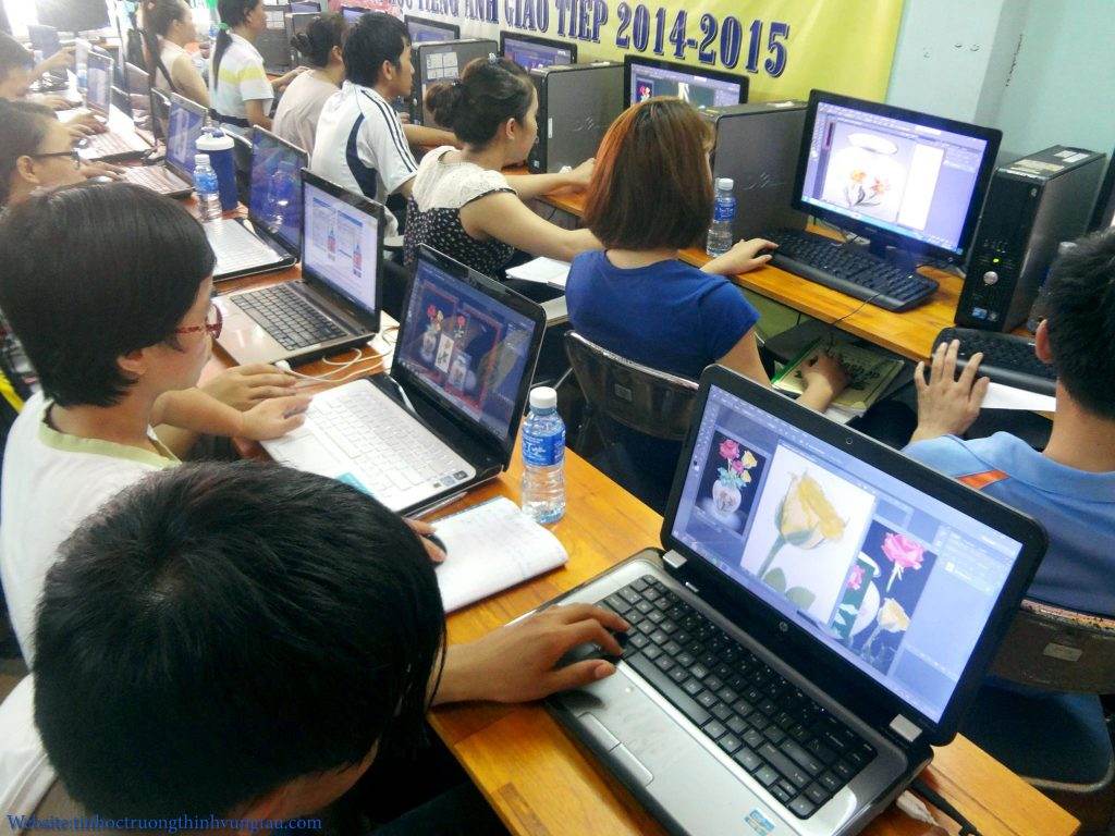Lớp học photoshop tại trung tâm tin học văn phòng vũng tàu