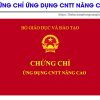 chung chi cntt nang cao