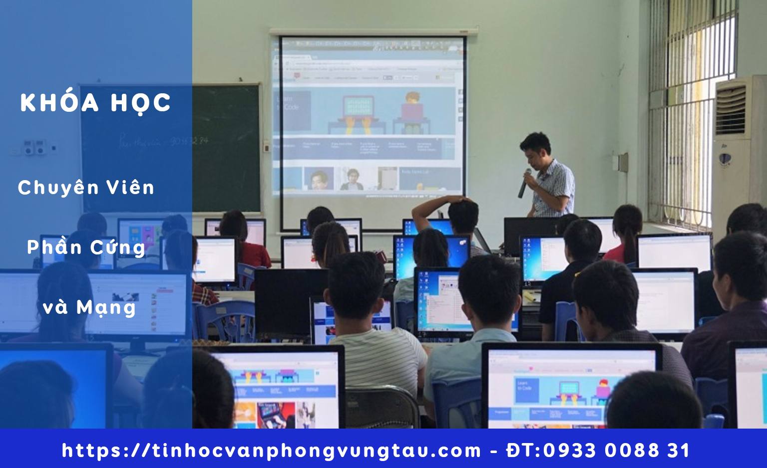 đào tạo chuyên viên phần cứng và mạng máy tính tại tin học vũng tàu