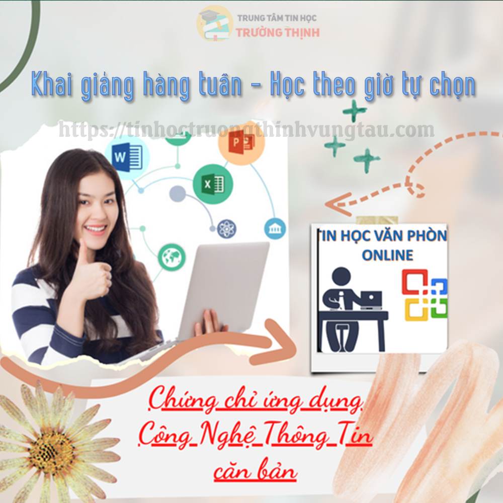 khóa học ứng dụng cntt căn bản tại vũng tàu