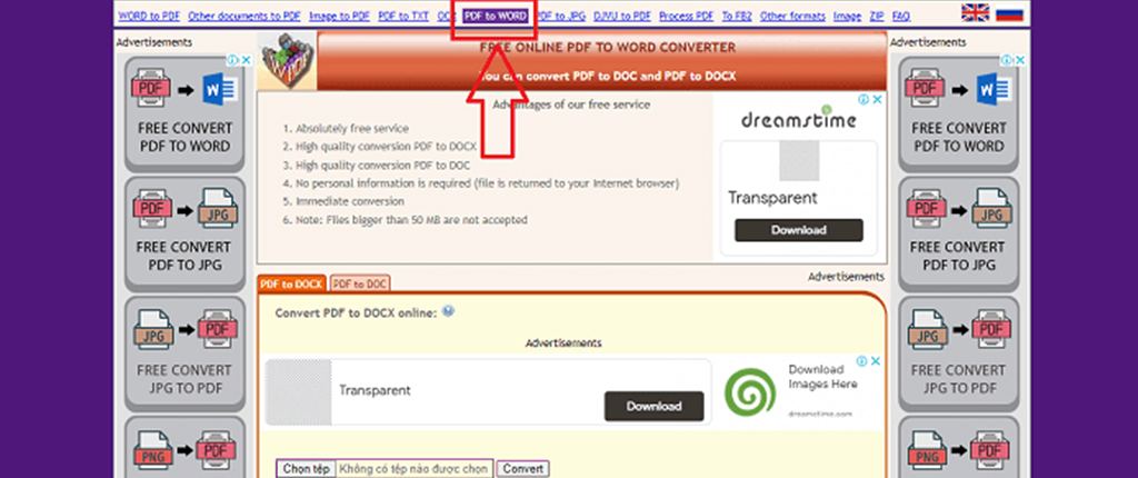 cách chuyển pdf sang word 1