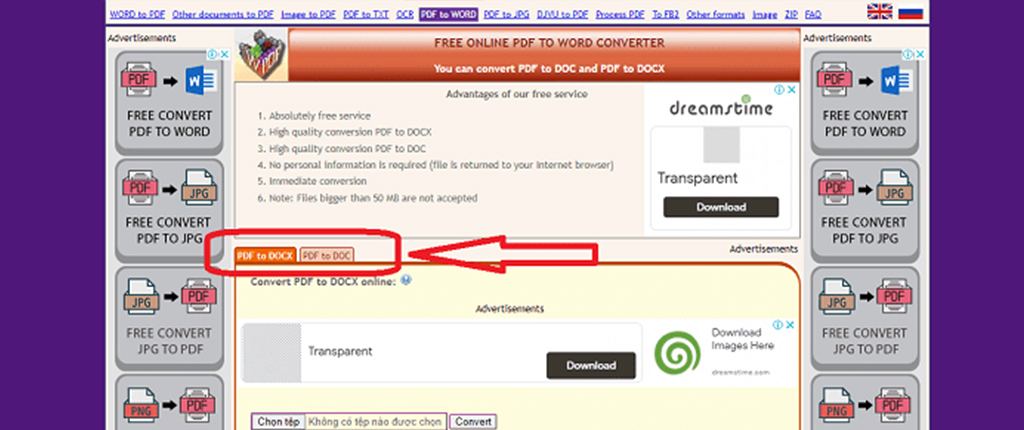 cách chuyển pdf sang word 2