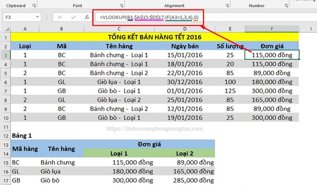 cách sử dụng hàm vlookup trong excel hiệu quả