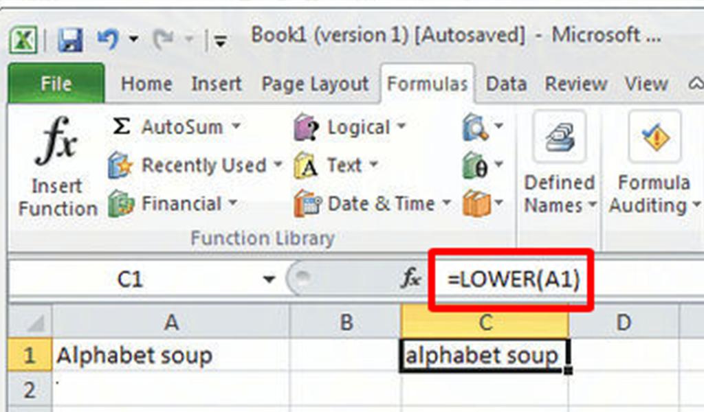 Hàm chuyển đổi kiểu chữ lower trong excel