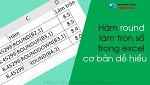 Hướng dẫn chi tiết hàm round làm tròn số trong excel