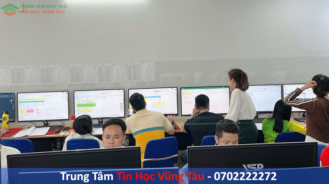 Học excel cơ bản cho nhân viên văn phòng vũng tàu