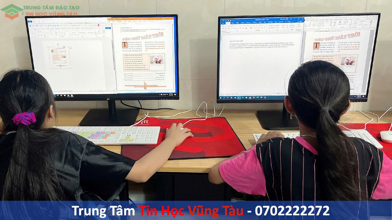 Học tin học cơ bản cho học sinh vũng tàu