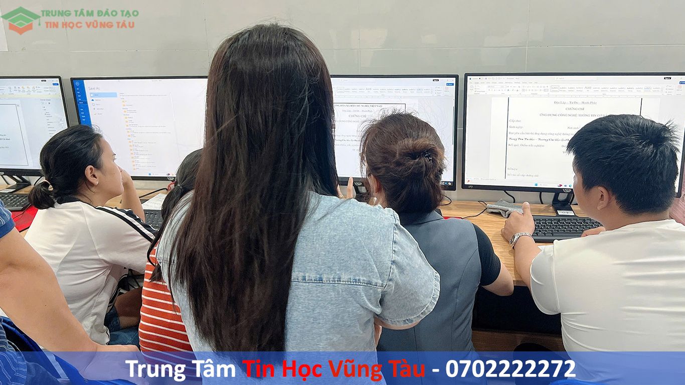 Học tin học văn phòng cơ bản cấp chứng chỉ quốc gia ở vũng tàu