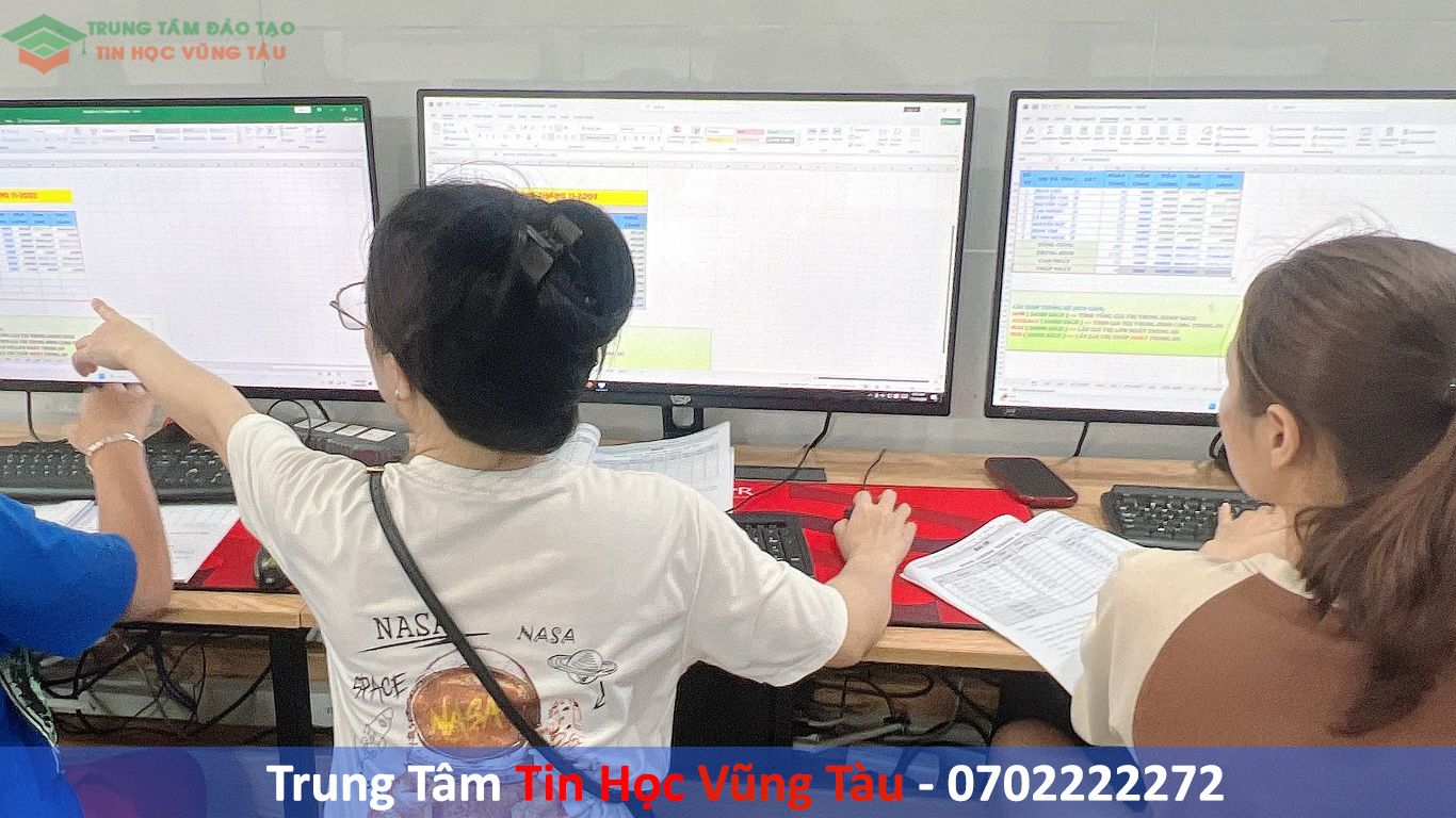 khóa học excel cơ bản tại vũng tàu