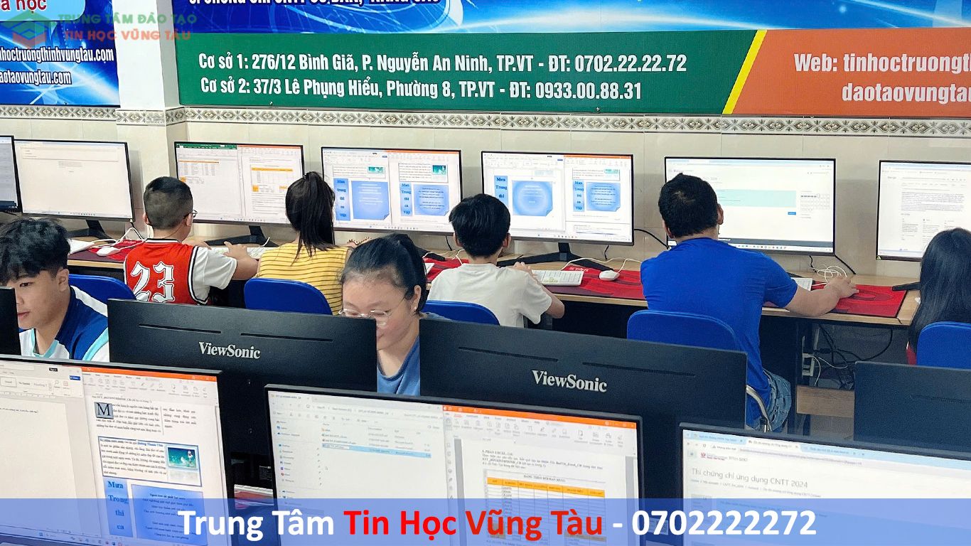 Khóa học tin học chuyên nghiệp tại vũng tàu