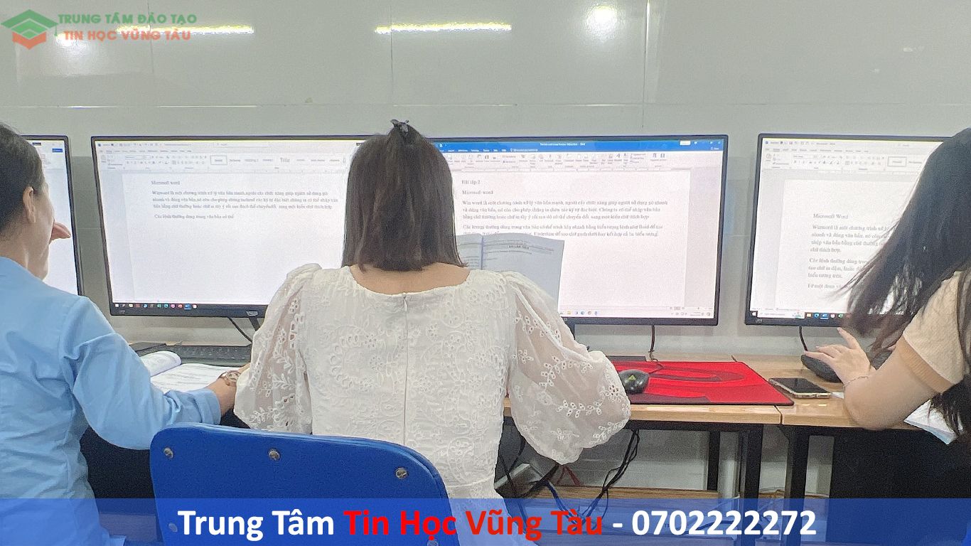 Khóa học tin học nâng cao cấp tốc tại vũng tàu