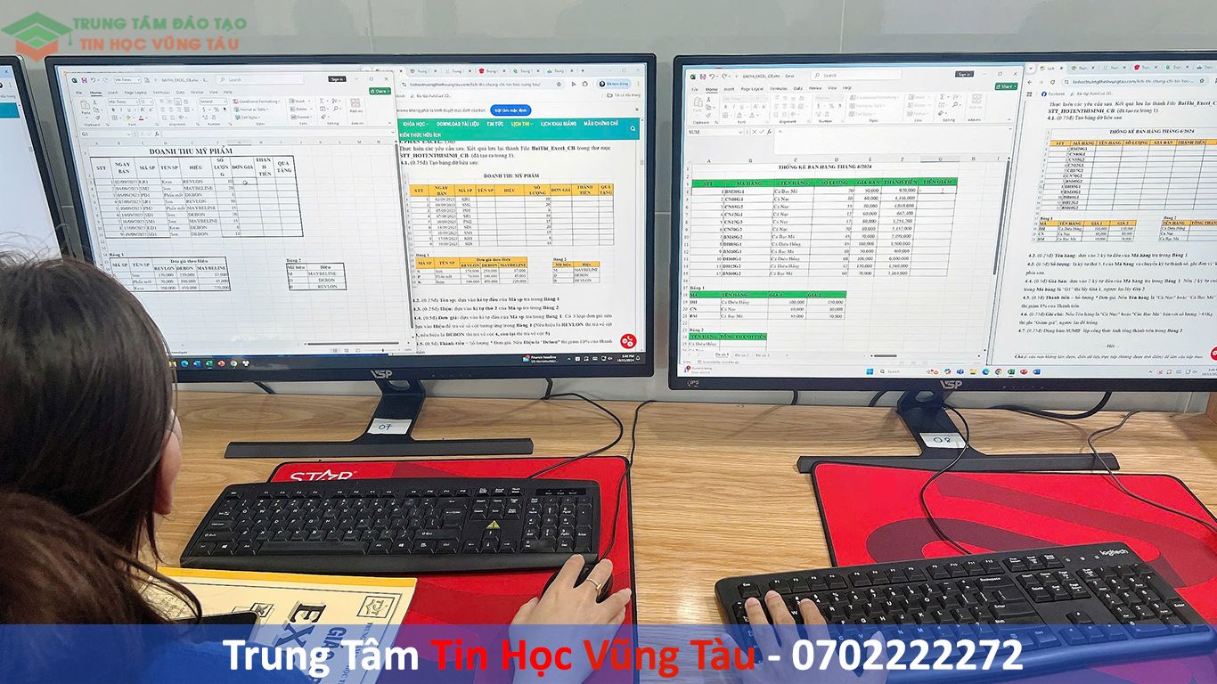khóa học tin học ứng dụng văn phòng vũng tàu