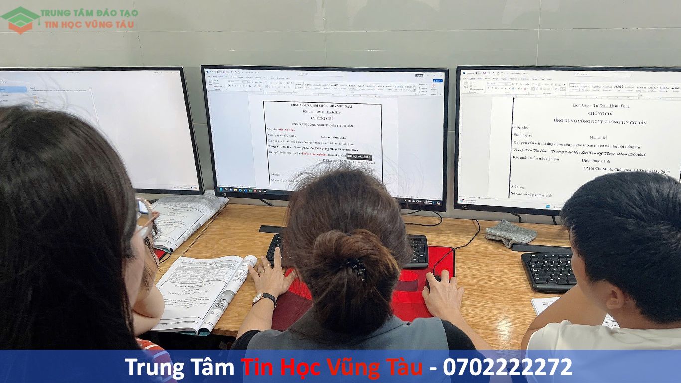 khóa học tin học vũng tàu