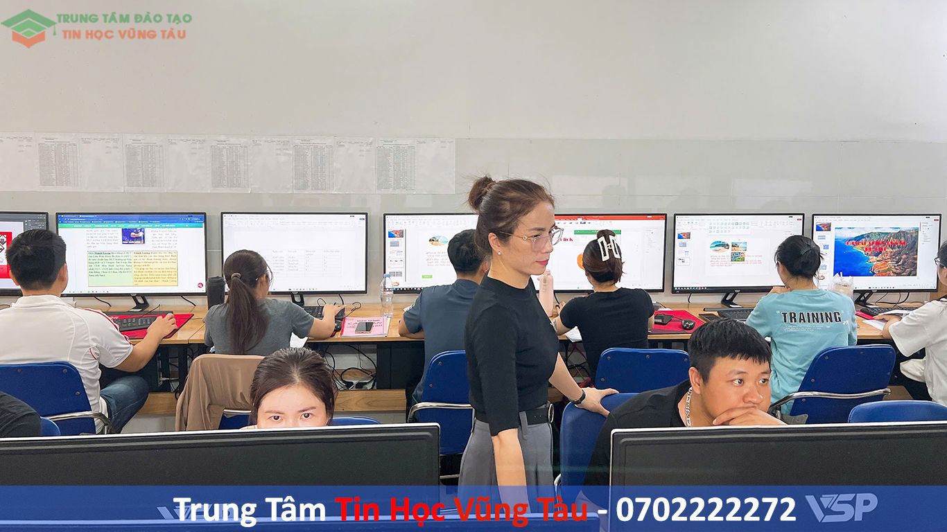 Lớp học tin học văn phòng nâng cao cấp tốc vũng tàu