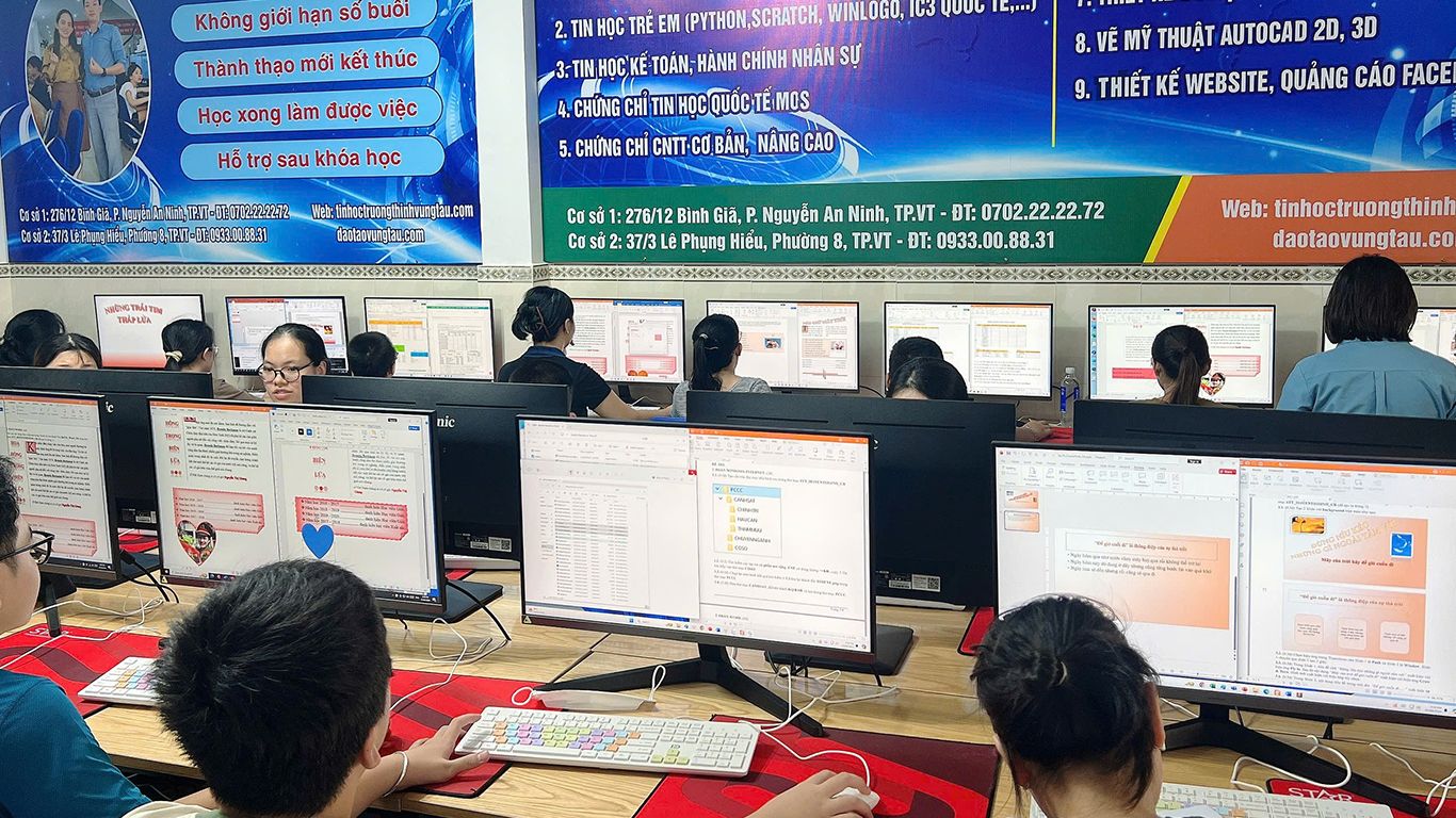 trung tâm đào tạo tin học cho trẻ em ở vũng tàu